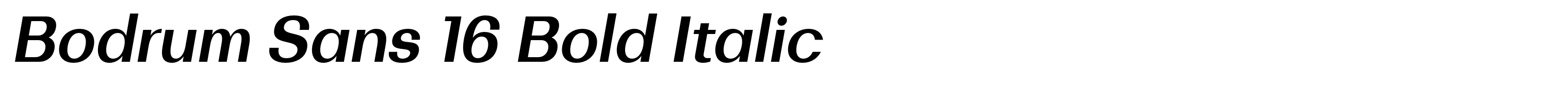 Bodrum Sans 16 Bold Italic